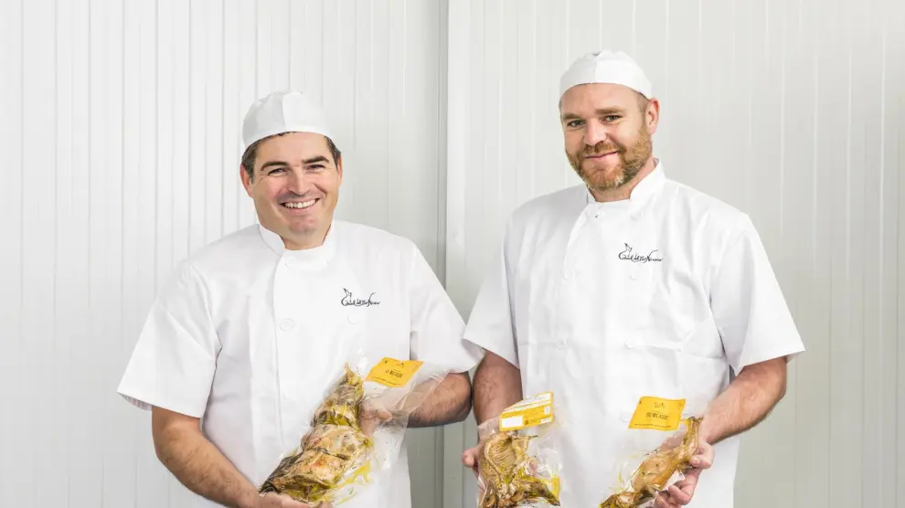 Los hermanos Ignacio (izquierda) y Alberto (derecha) Sancho crearon esta empresa de platos escabechados en 2014.