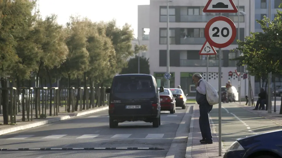 El atropello se produjo en un paso de peatones de la calle Fraga en Huesca.