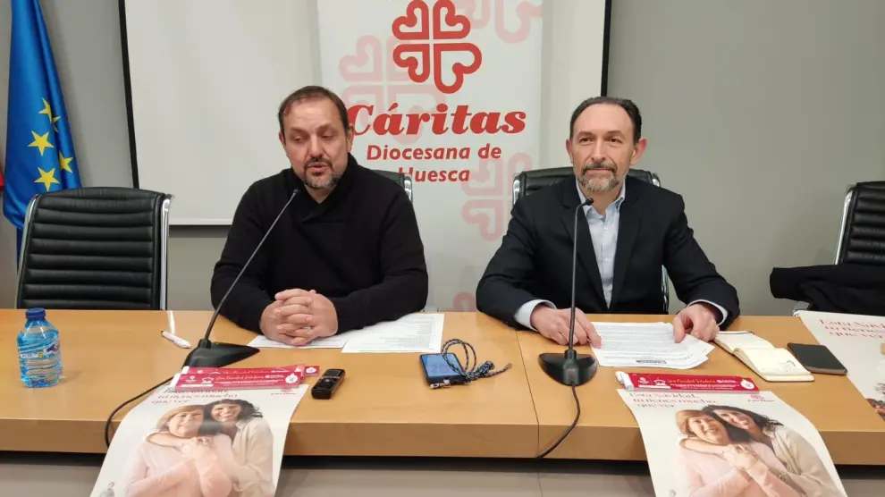 Presentación de la Campaña y la Fiesta Solidaria de Navidad de Cáritas Huesca.