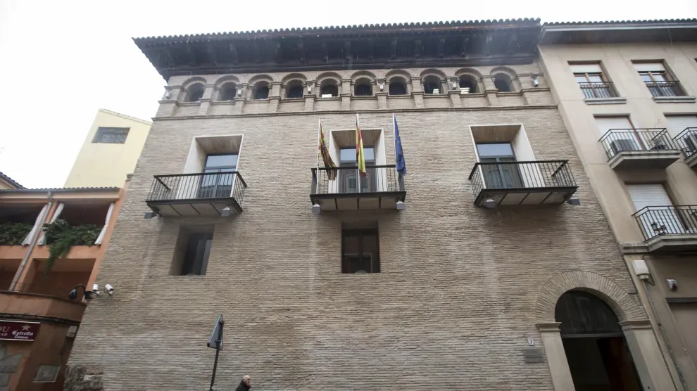 El palacio de Armijo, sede del Justicia de Aragón.