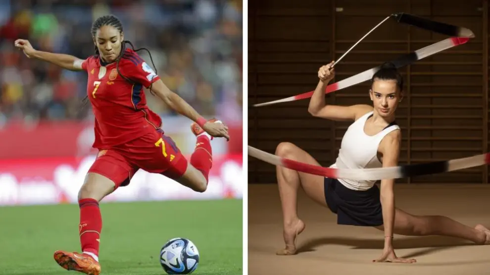 Salma Paralluelo e Inés Bergua, dos de los máximos exponentes del deporte aragonés.