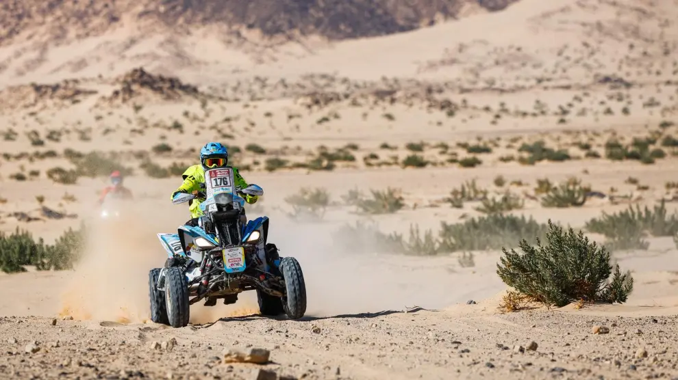 El piloto de quads Toni Vingut, en acción en la cuarta etapa del Dakar