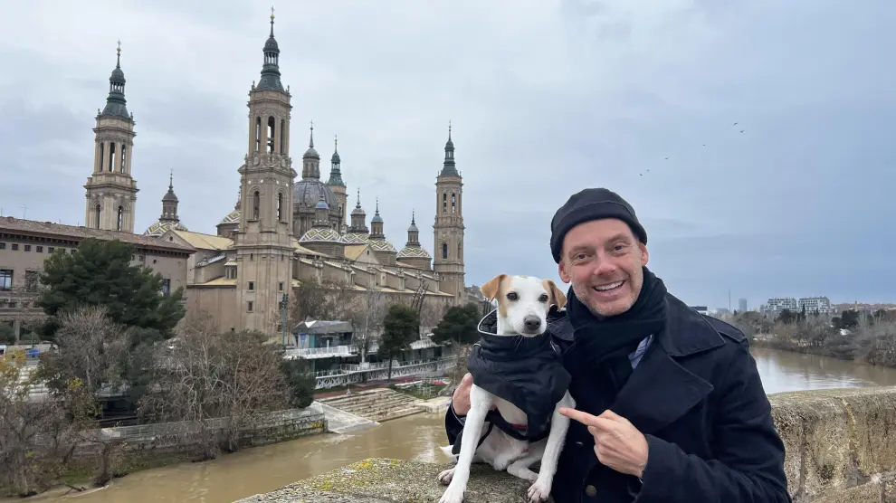 Pipper y Pablo en Zaragoza.