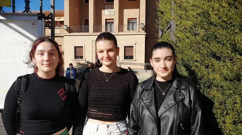 Estudiantes de la residencia Pedro Cerbuna de la Universidad de Zaragoza.