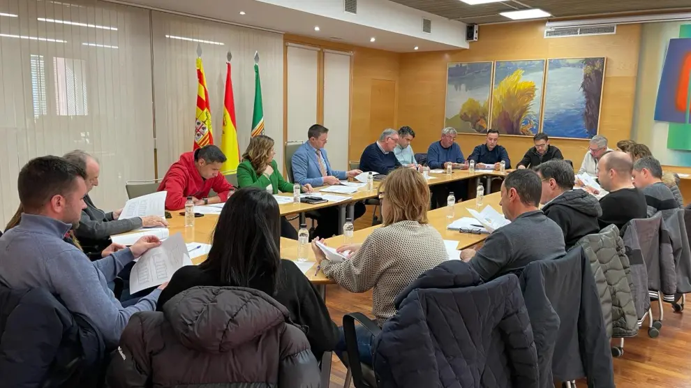Mesa de trabajo entre el Ayuntamiento de Fraga y el sector agrícola.