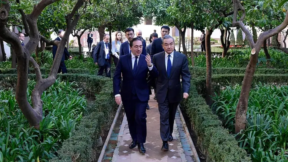 Los ministros de Exteriores de España y China, en Córdoba.