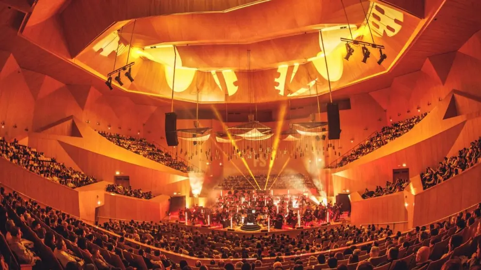 La actuación de la Film Symphony Orchestra en el Auditorio de Zaragoza.