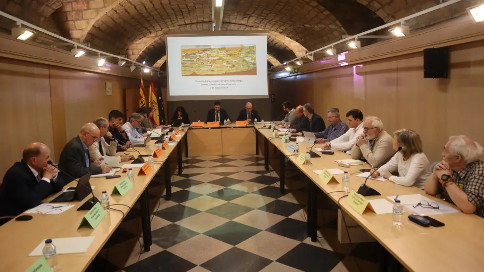 Reunión de la comisión de coordinación del Camino de Santiago en Aragón.