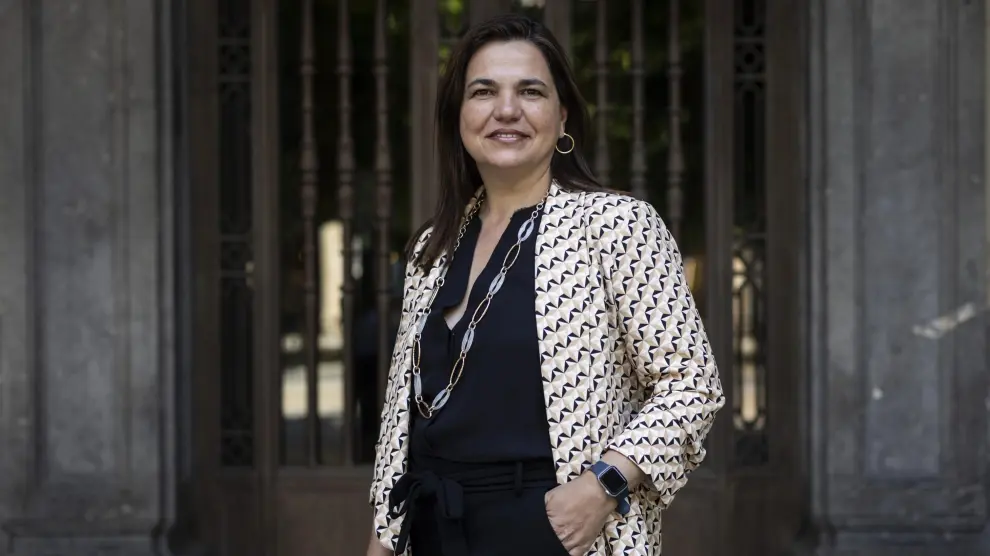 Carmen Marta, en el paseo de la Independencia de Zaragoza.