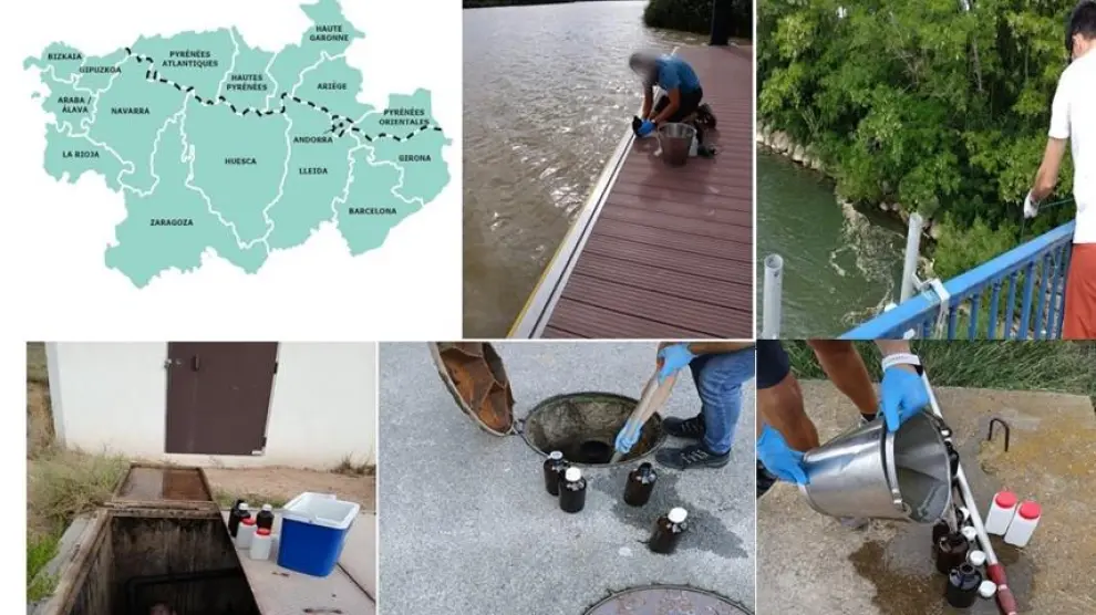 El diseño de la red y de los protocolos de muestreo es una de las fases más importantes para el desarrollo del proyecto Emergentcy, ya que debe ser representativa de todas las aguas superficiales, los colectores y las estaciones de depuración de vertidos de todo el territorio Poctefa