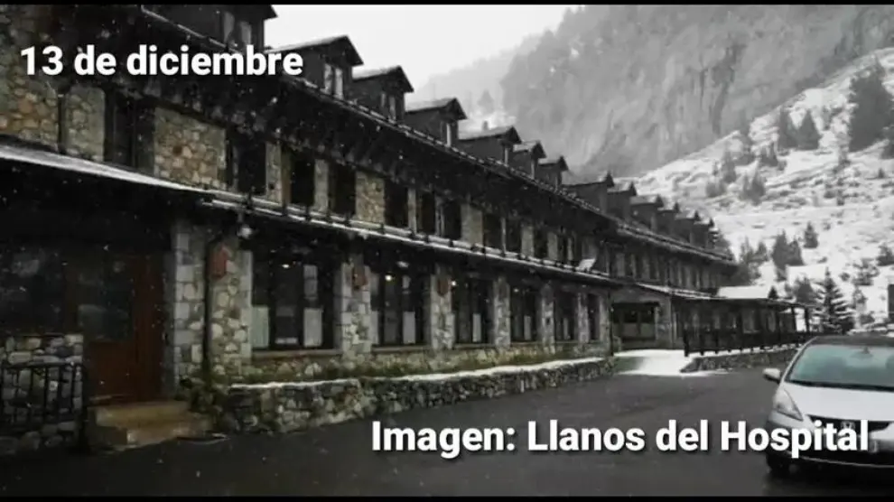 La nieve regresa al Pirineo después de casi un mes de sequía