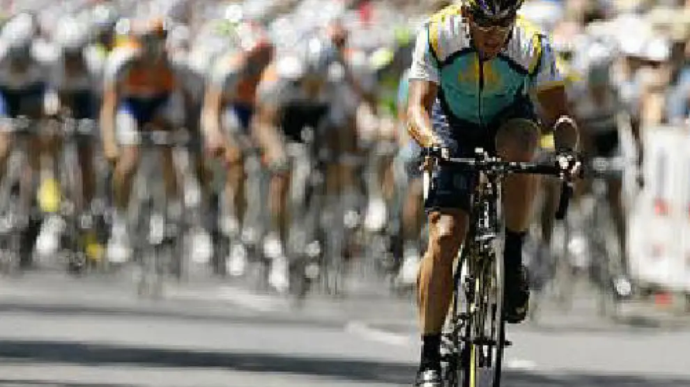Lance Armstrong, durante la disputa del Tour Down Under.