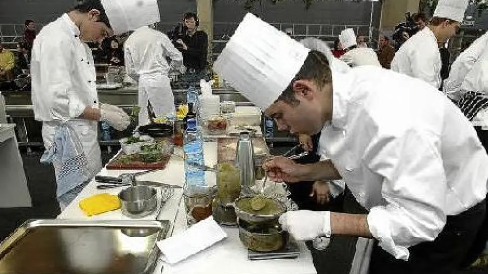Cocineros participantes en el concurso de la edición del año pasado.