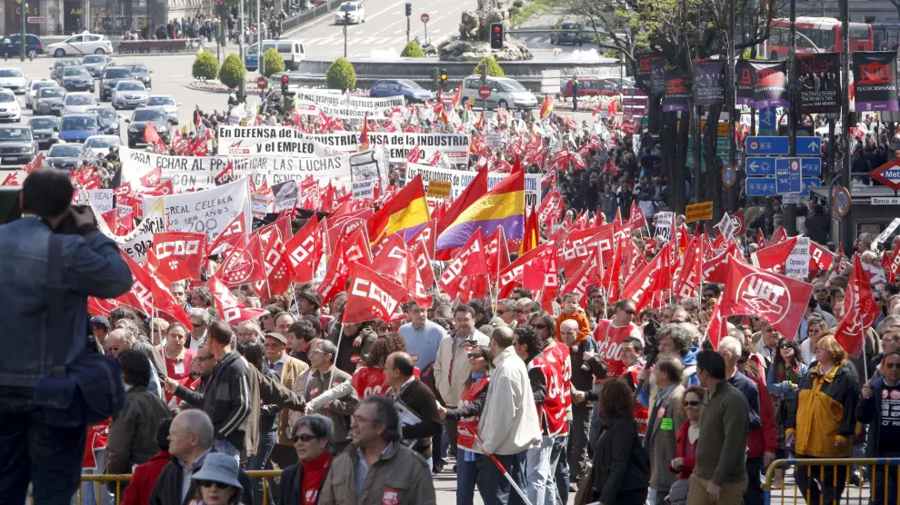 Manifestación de los sindicatos