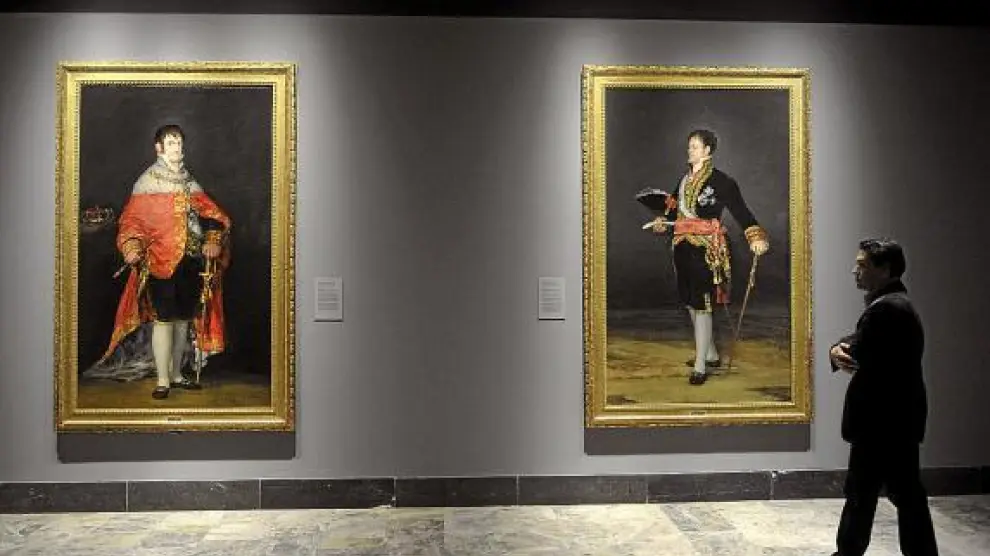 Los retratos goyescos del rey Fernando VII y el duque de San Carlos, en el Museo de Zaragoza.