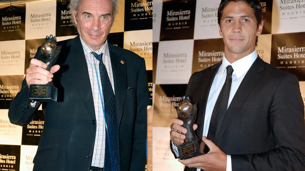 Jesús Neira (i) y Fernando Verdasco (d), 'Premios Naranja' de la prensa