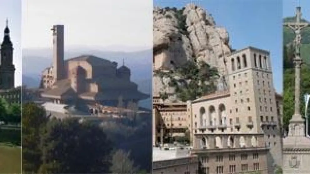 El Pilar, Torreciudad, Montserrat y Lourdes