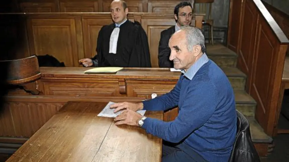René Marquèze ante el tribunal de Pau en marzo del año pasado.