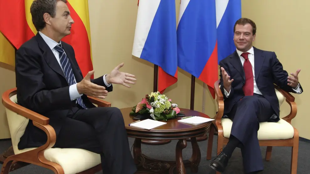 Zapatero no habló de Figueruelas a Medvedev, como anunció el viernes a Marcelino Iglesias