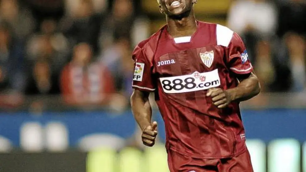 Arouna Koné, en un partido reciente con la camiseta del Sevilla.