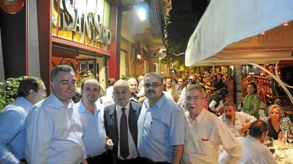 Jesús Bernad, Antonio Valenciano, Ángel Bolado, José Manuel Elías y Miguel Clemente.