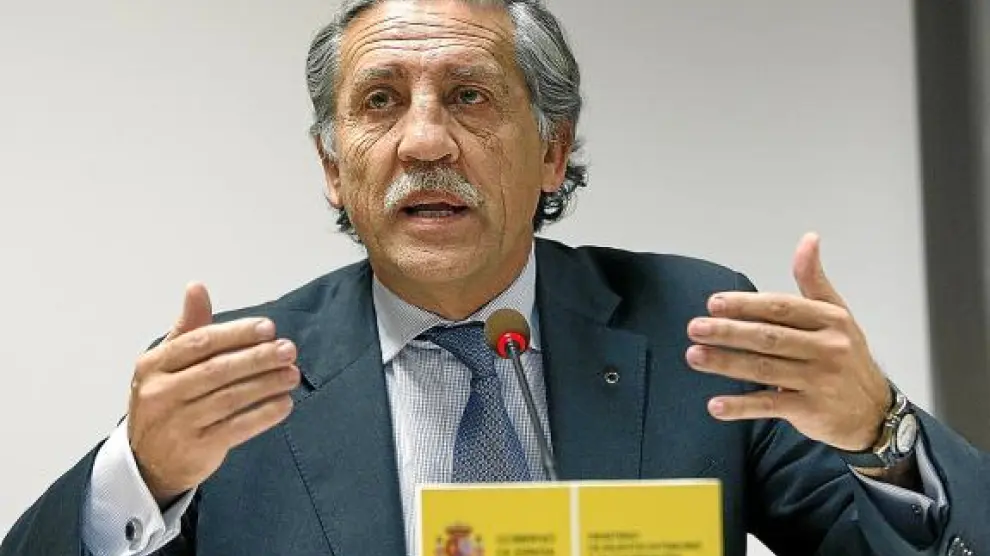 Diego López Garrido, ayer durante su rueda de prensa.