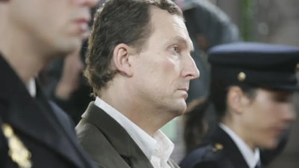 Santiago Mainar, durante el juicio por el crimen de Fago.