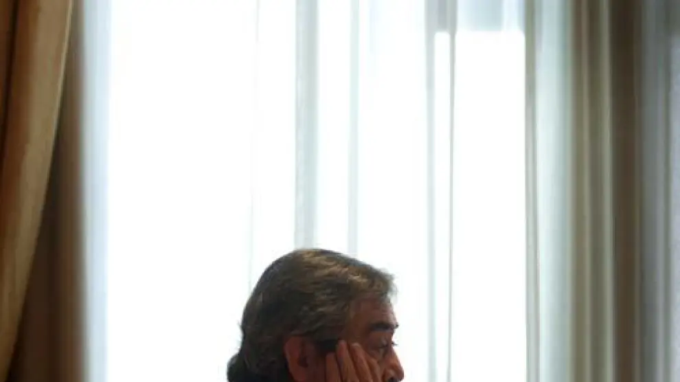 Juan Alberto Belloch, en su despacho del Ayuntamiento de Zaragoza.