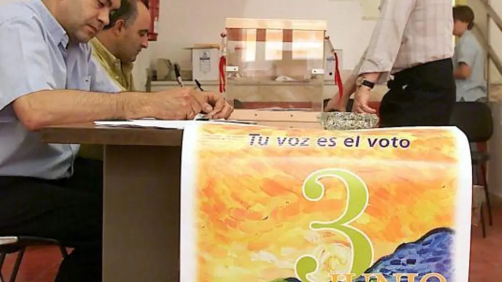 Imagen de archivo de las últimas elecciones agrarias en Aragón.