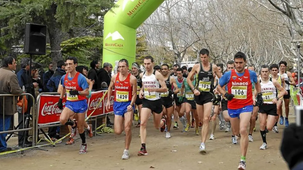 Iván Espílez (106) fue el mejor ayer en el circuito del Parque de Los Fueros de la capital turolense.