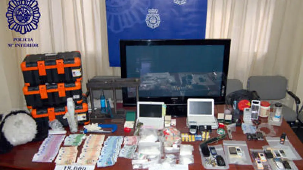Diez detenidos en una operación antidroga en Zaragoza