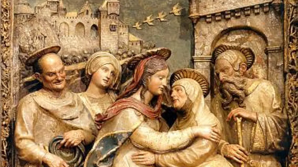 Detalle del retablo mayor del Pilar, obra de Damián Forment.