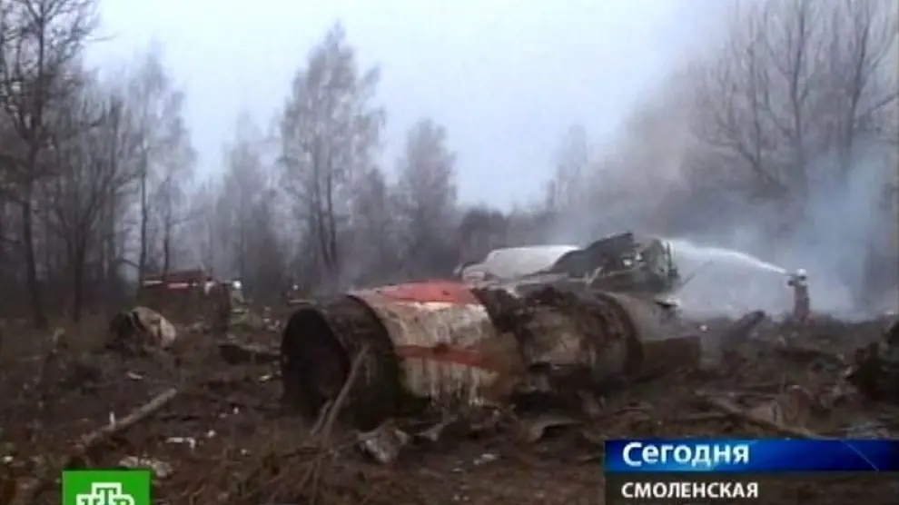 Imágenes del accidente de la televisión rusa NTV