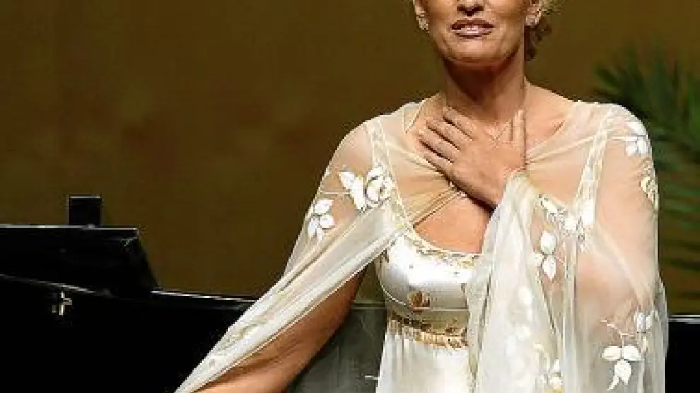 La soprano Ainhoa Arteta, durante una actuación.