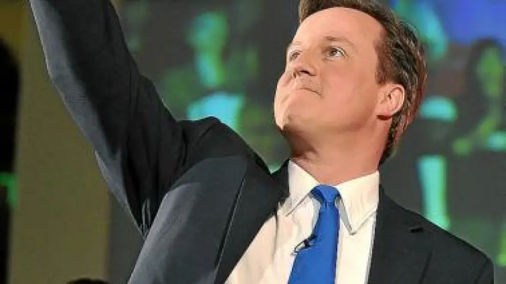 El líder conservador David Cameron, en Londres.