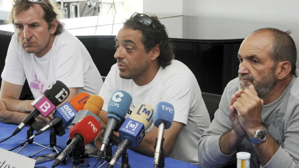 Javier Pérez, Carlos Pauner y Juan Oiarzábal