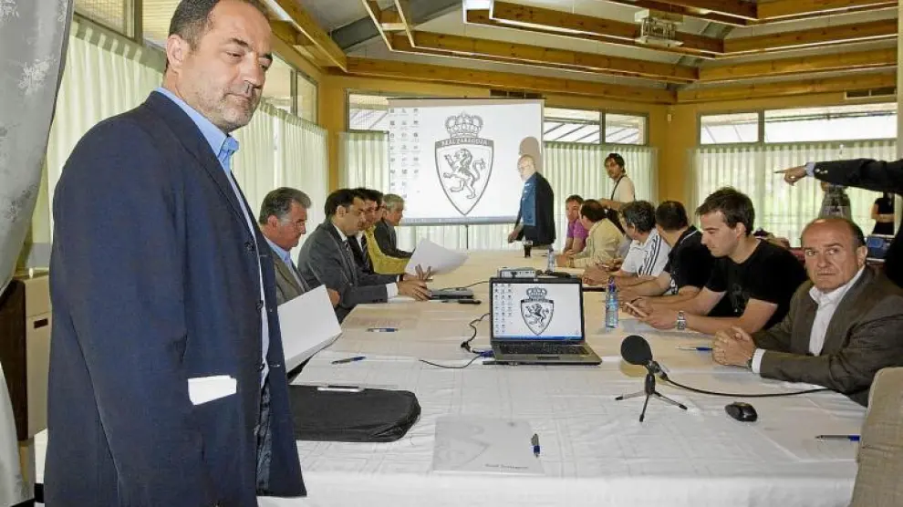 Iglesias se reunió ayer con algunos accionistas del Real Zaragoza