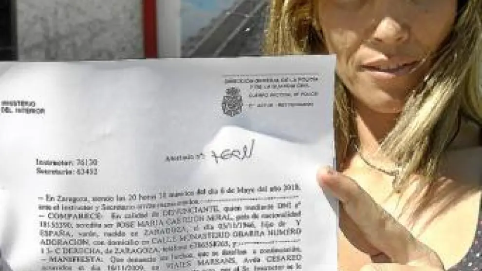 Ana Belén Castejón, con la denuncia a Marsans.