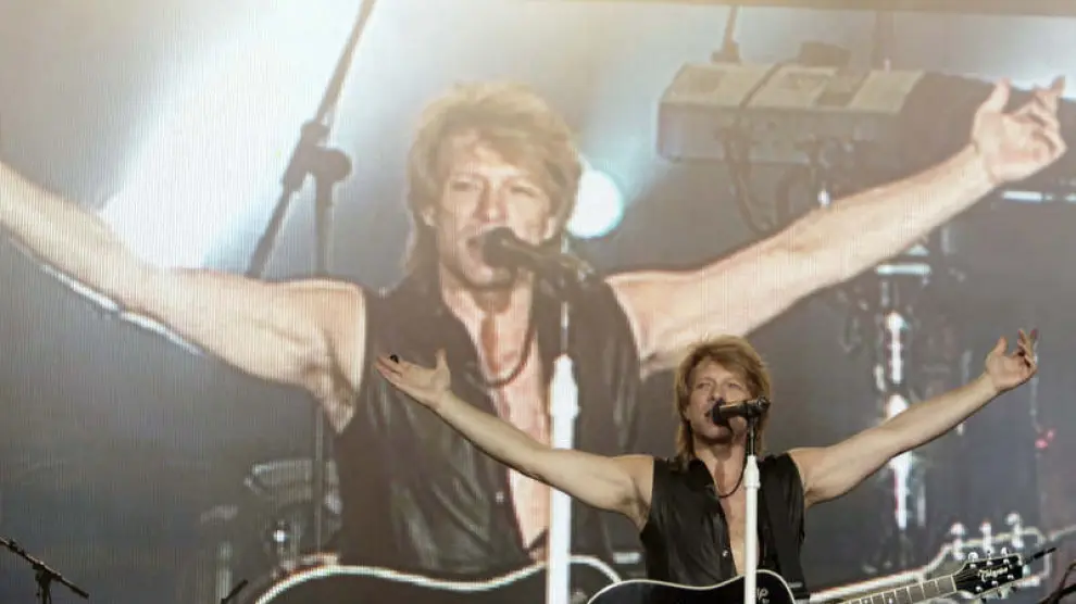Jon Bon Jovi, en el escenario del Rock in Rio de Madrid, en una imagen de archivo
