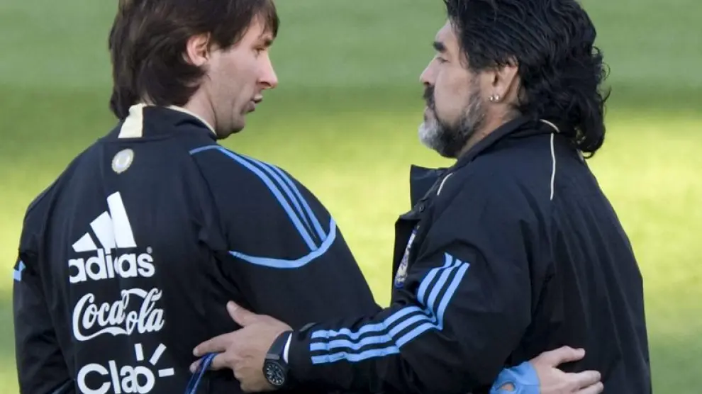 El támben Maradona y Messi, esperanza argentina