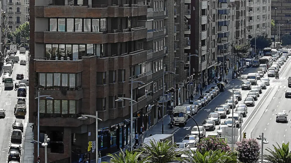 La avenida Goya sufrió ayer tráfico denso