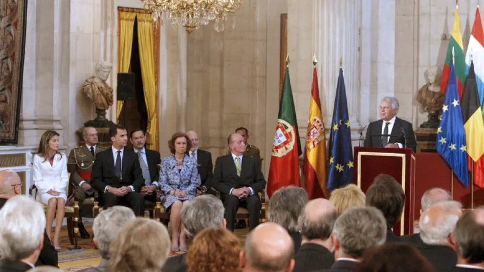 Los Príncipes de Asturias y los Reyes presiden el acto en Madrid