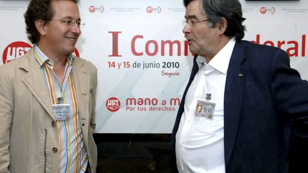 Manuel Fernández, secretario federal de MCA-UGT (derecha)
