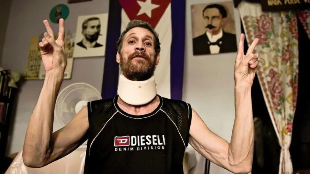 Uno de los excarcelados disidentes cubanos, Ariel Sigler, en su casa el pasado 12 de junio