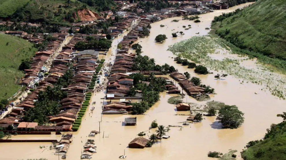 Un municipio del estado de Alagoas inundado totalmente