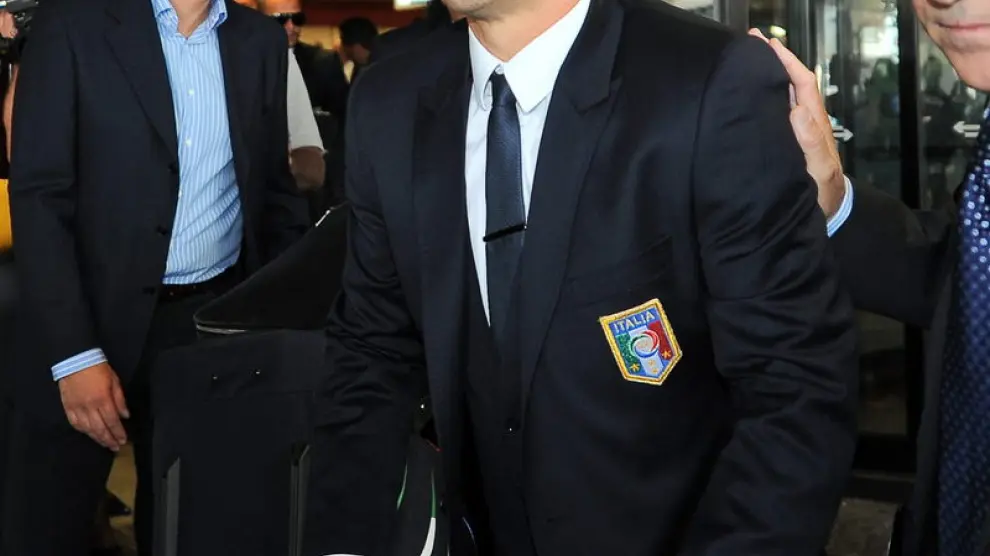Favio Cannavaro a su llegada a Italia