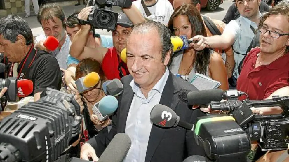 Ripoll, a su llegada a los juzgados de Orihuela (Alicante) para prestar declaración.