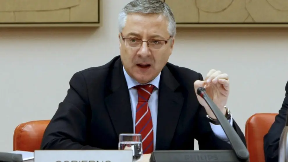 José Blanco durante una intervención en la Comisión de Fomento del Congreso de los Diputados