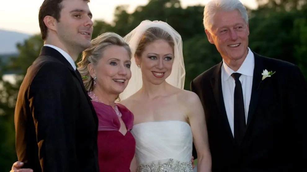 Chelsea Clinton el día de su boda