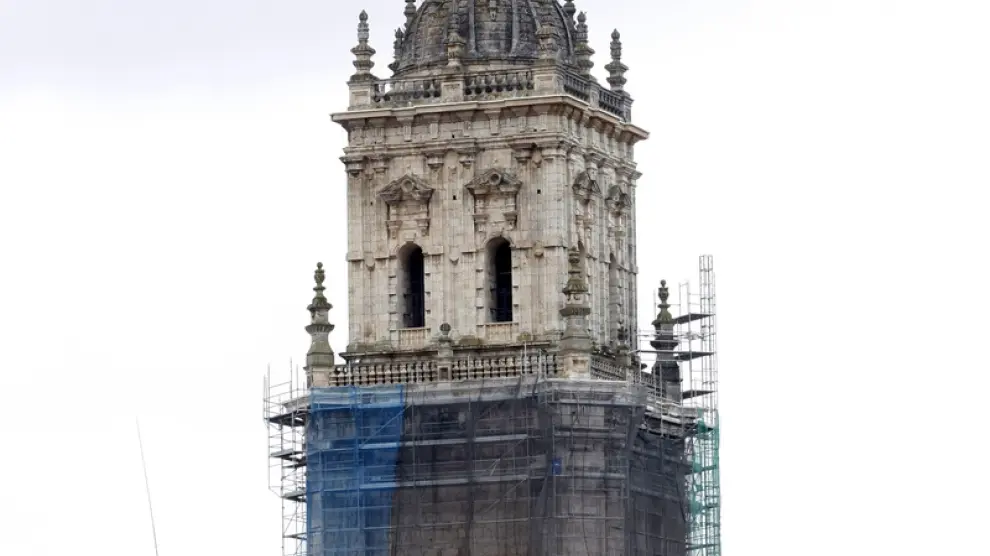 Imagen de las obras de restauración de la Catedral del año pasado